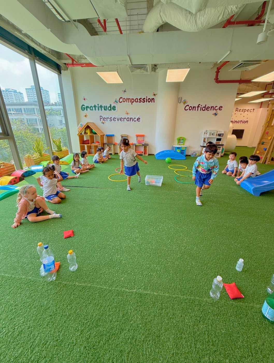 Children in UWP outdoor playground