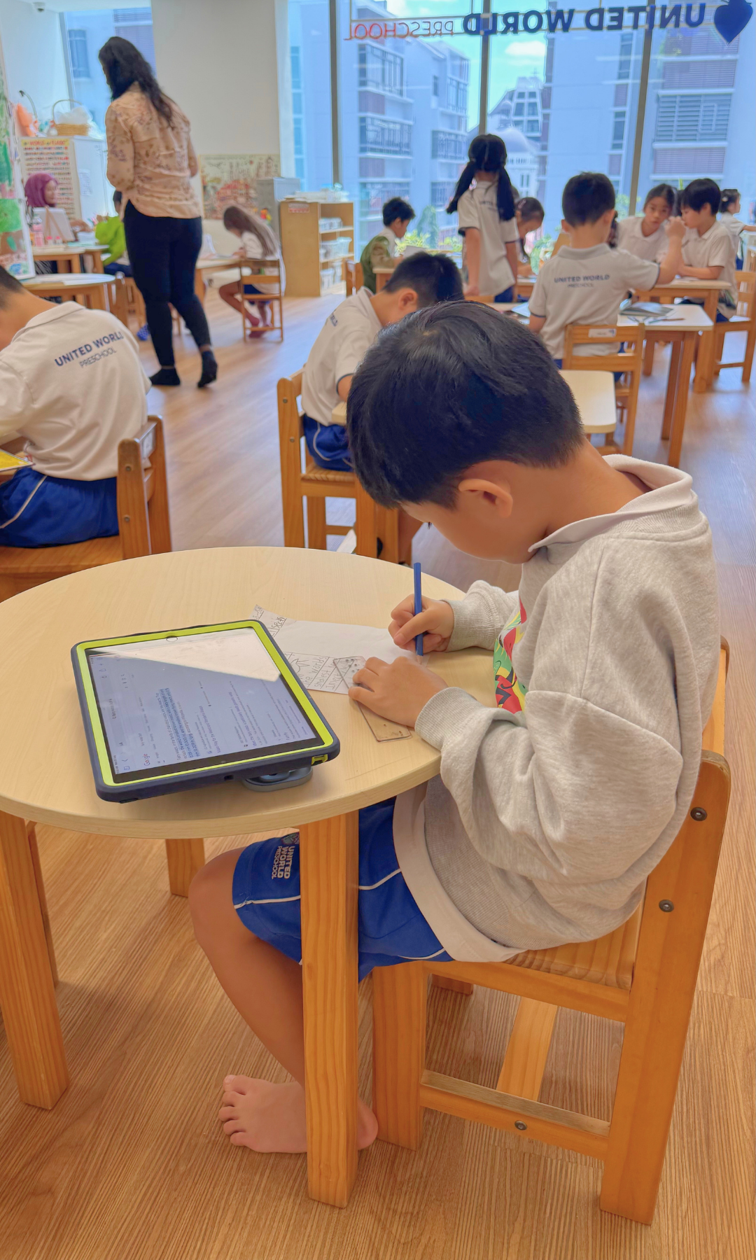 UWP classroom with natural light